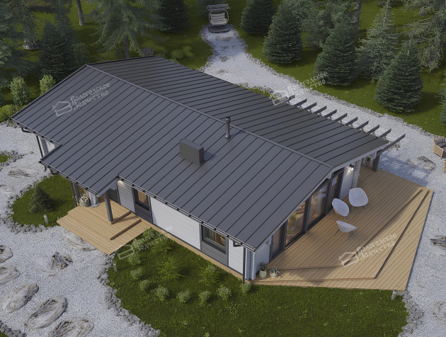 Дом из клееного бруса VZ-374